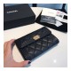 Chanel Grained Calfskin Boy Flap Wallet A84302