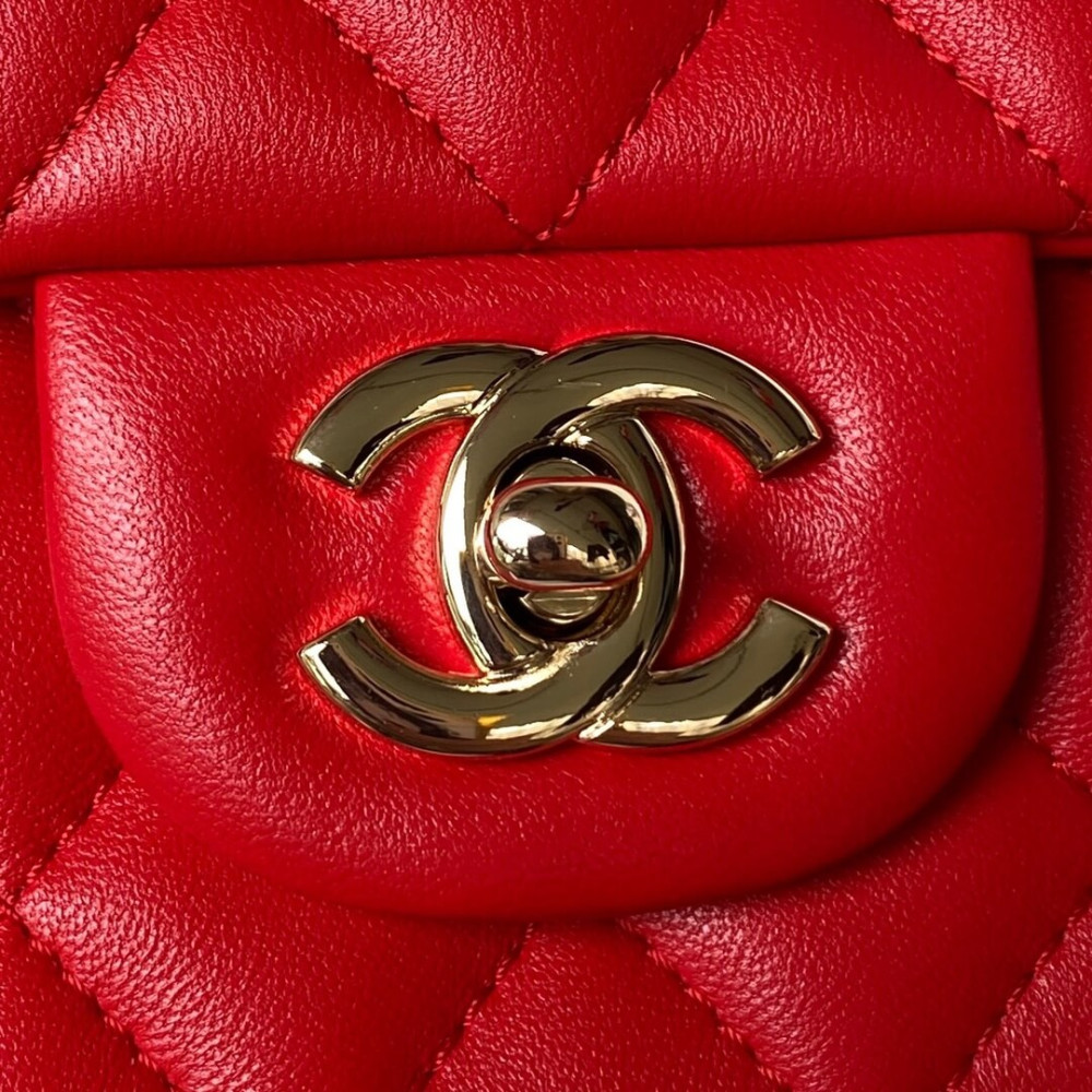 Chanel Mini Flap Bag With Metal Top Handle AS2431