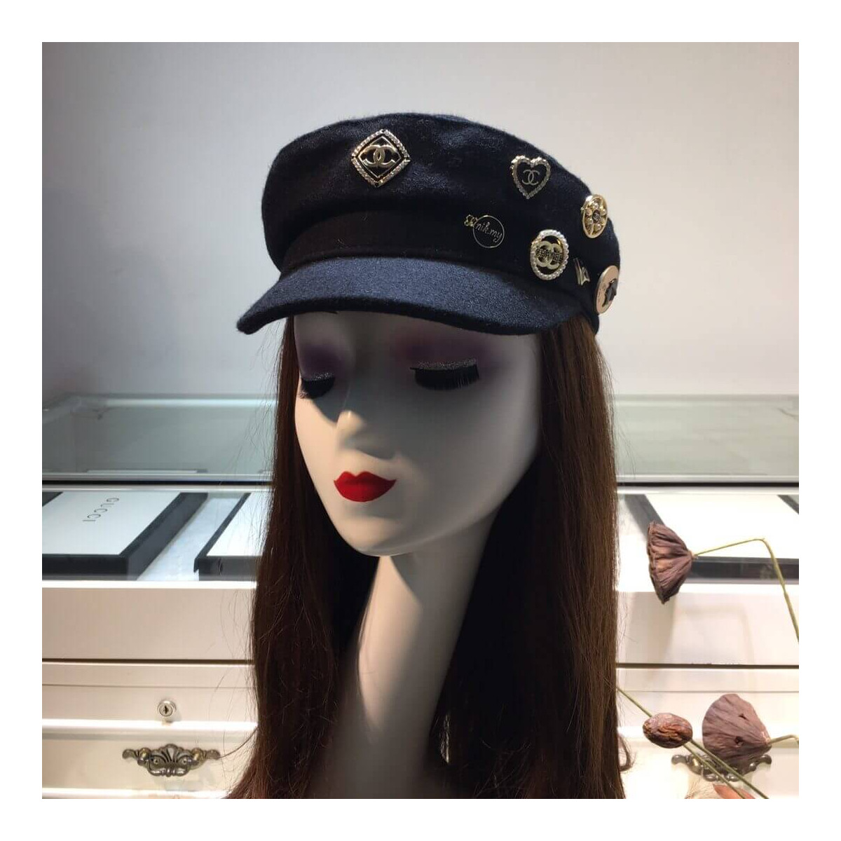 Chanel Badge Sailor Cap D013