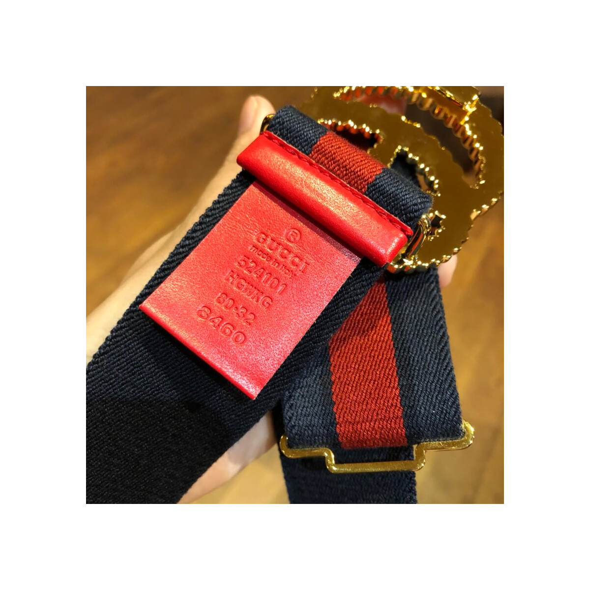 Gucci Web Elastic Belt With Torchon Double G Buckle 524101