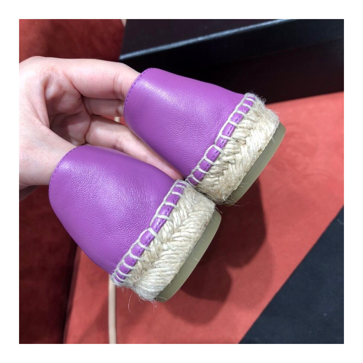 Chanel Lambskin Espadrilles G29762 Purple