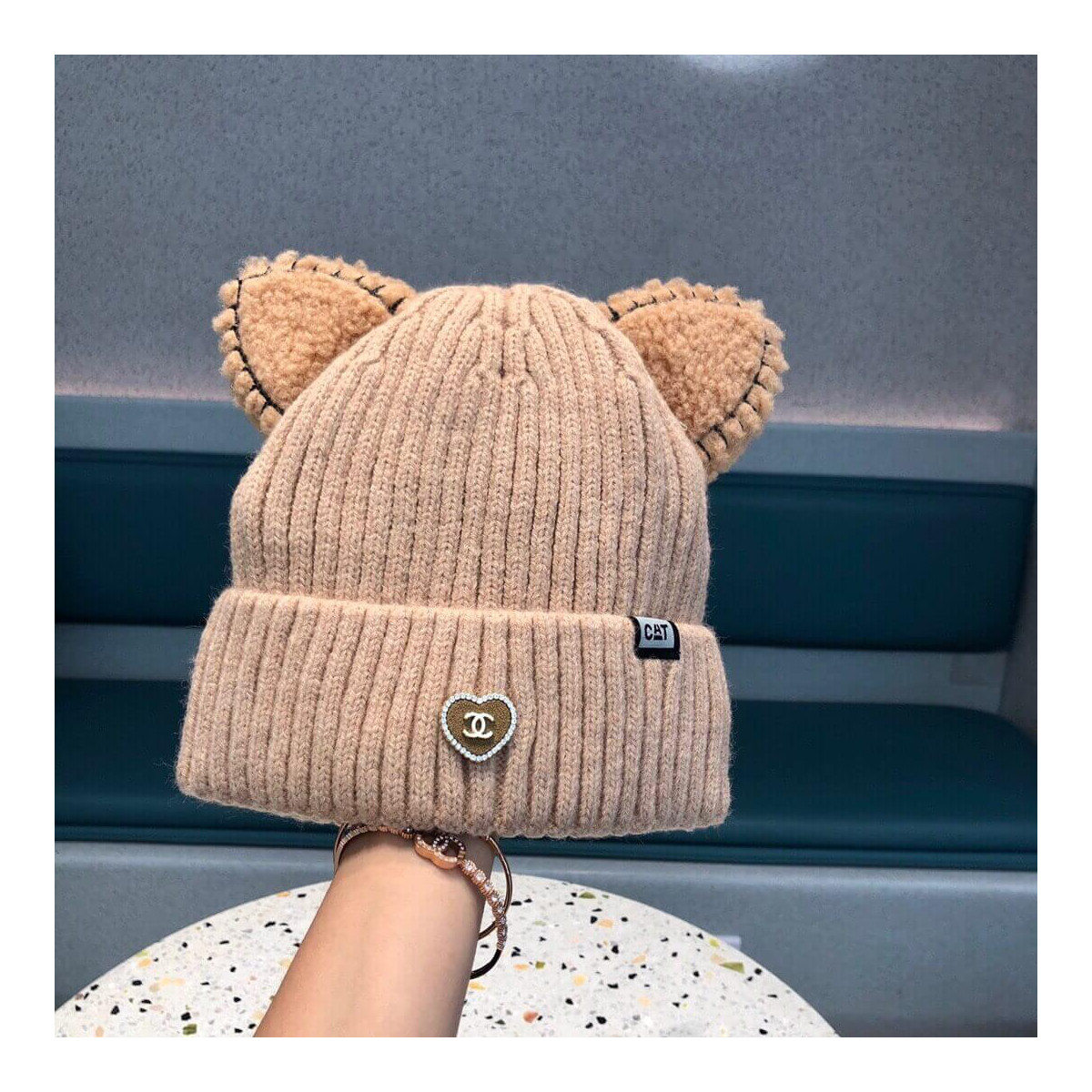 Chanel Cat Ears Wool Hat D016