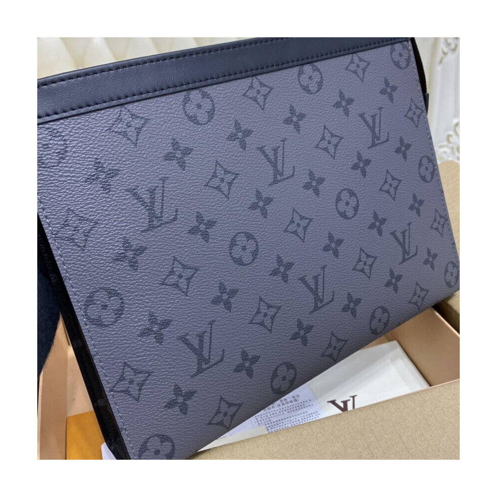 Louis Vuitton Monogram Eclipse Pochette Voyage MM M69535