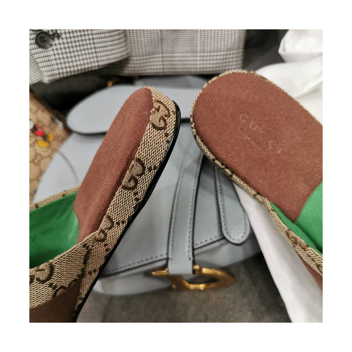 Gucci GG canvas Slipper 604075