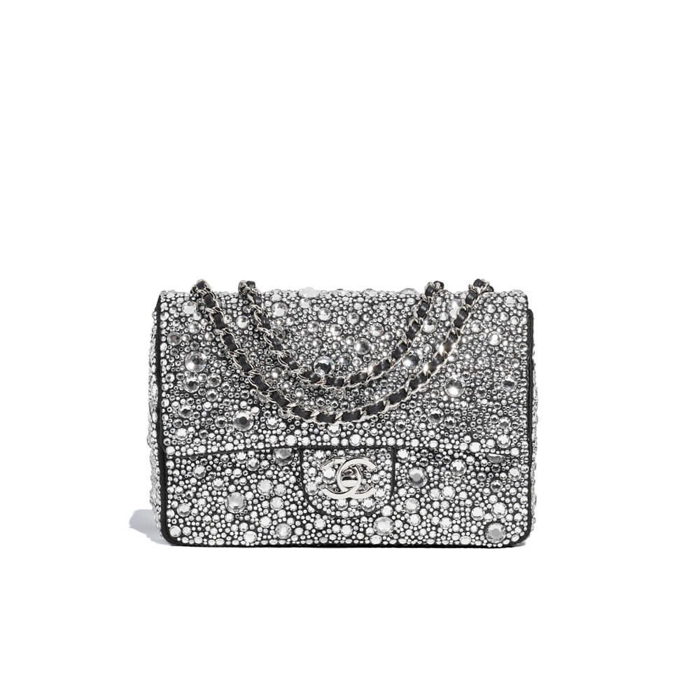 Chanel Mini Flap Bag in Satin AS4142