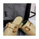 Gucci Leather Slipper 604075 Beige