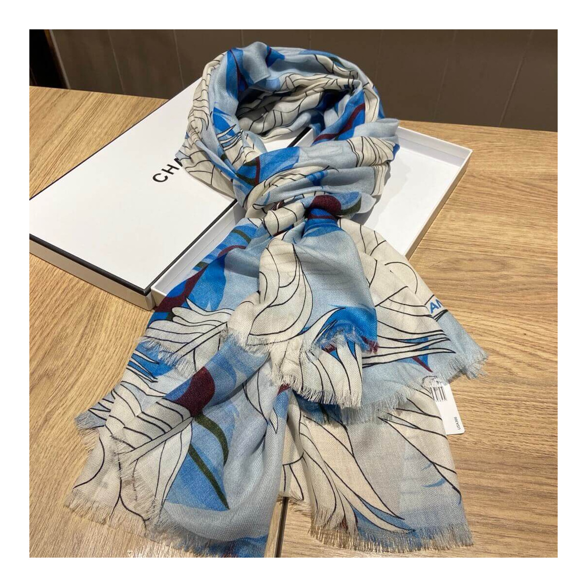 Chanel Cashmere CC Scarf A0341