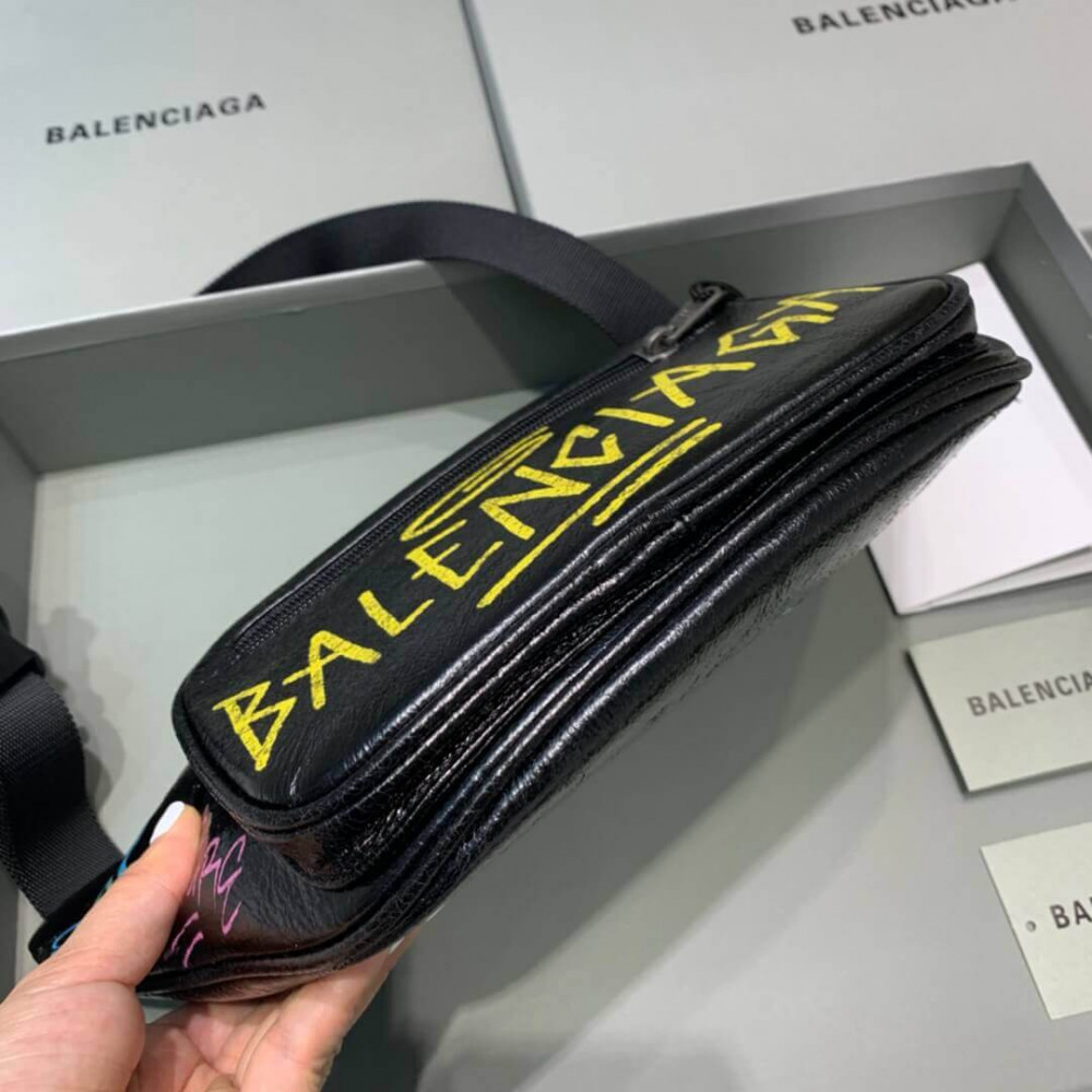 Balenciaga Graffiti Explorer Waist Bag 180402