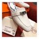 Hermes Oz Mule Palladium Kelly Buckle H191086