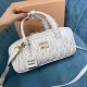 Miu Miu Arcadie Matelasse Nappa Leather Bag 5BB148 White