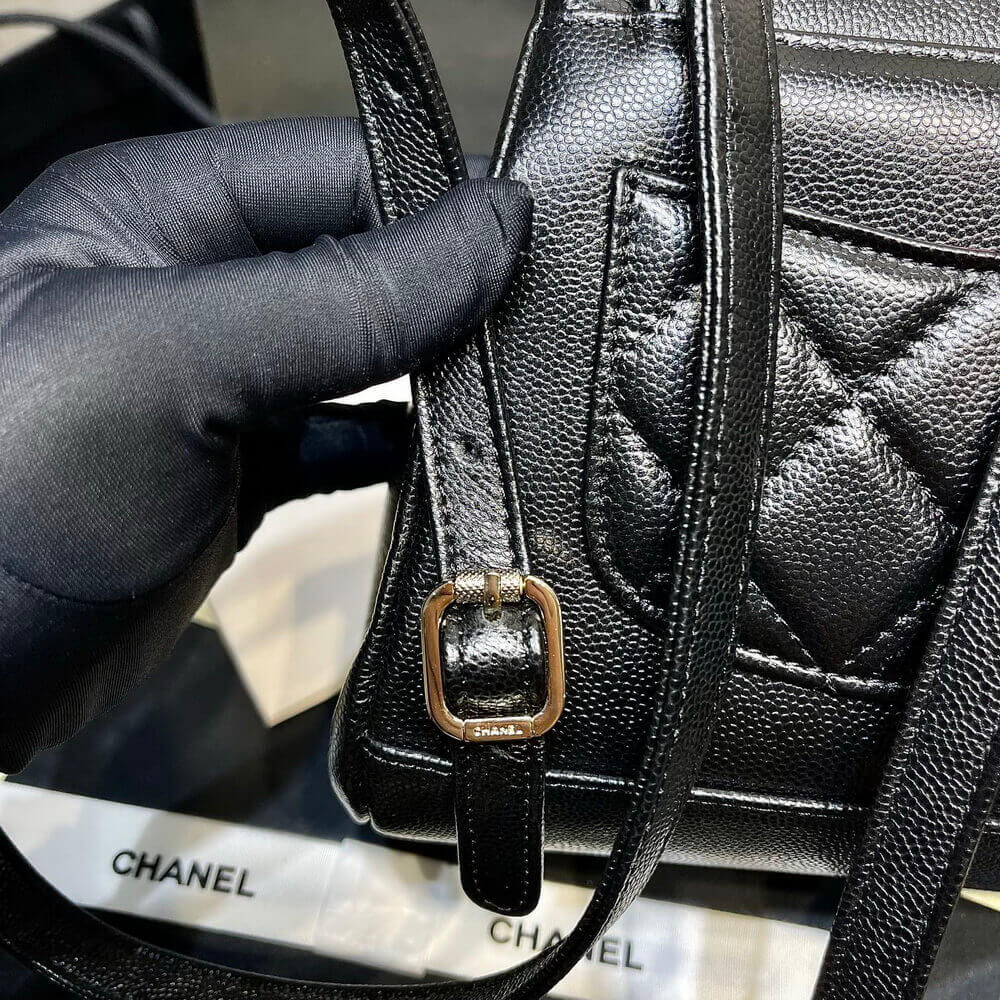 Chanel Business Affinity Mini Backpack in Black Caviar AS3530