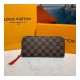 Louis Vuitton Damier Ebene Clemence Wallet N60534 N41626