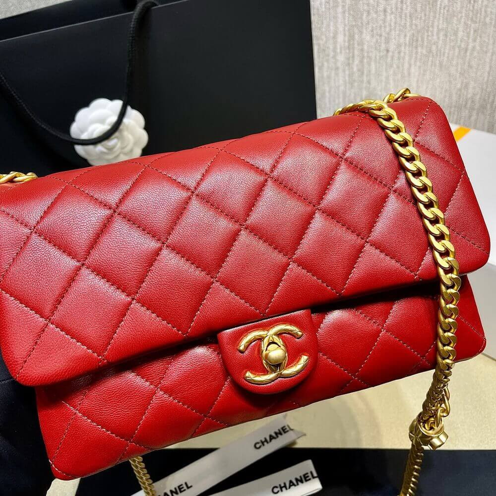 Chanel Lambskin Flap Bag AS3609