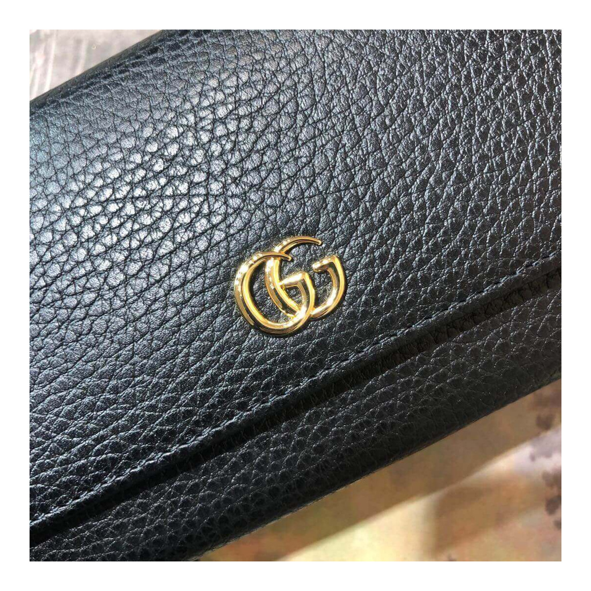 Gucci Leather Continental Wallet 456116