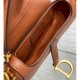 Dior Mini Saddle Bag with Strap Grained Calfskin M0456