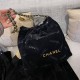 Chanel 22 Small Handbag Velvet with Sequins AS3260