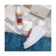 Alexander McQueen Oversized Sneaker With Rainbow Laces 5537