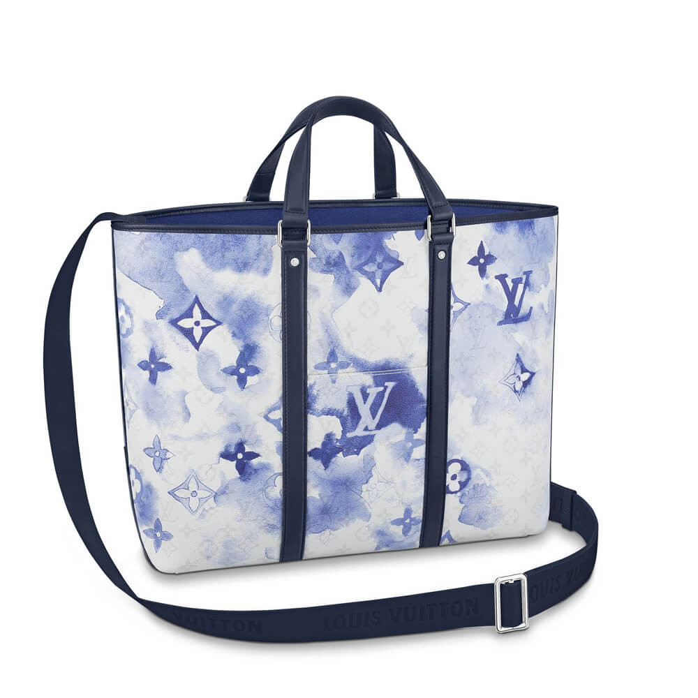 Louis Vuitton Monogram Watercolor Blue New Tote GM M45755