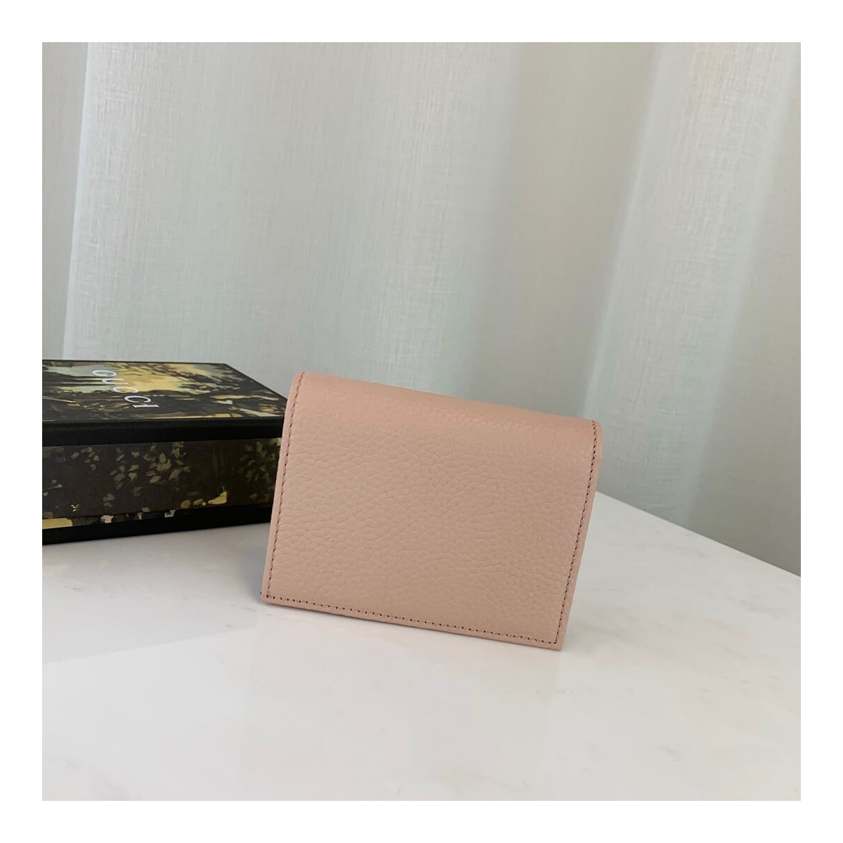 Gucci Leather Card Case Wallet 456126