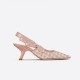 Dior J&#039;Adior Slingback Kitten Heel Pumps Pink