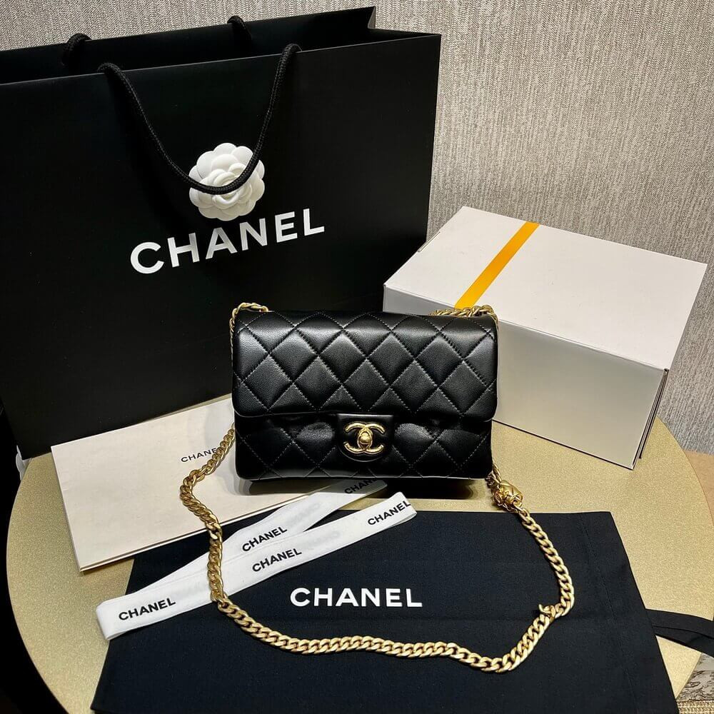 Chanel Lambskin Small Flap Bag AS3393