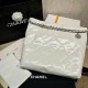 Chanel 22 Small Handbag Shiny Calfskin AS3260 White Silver