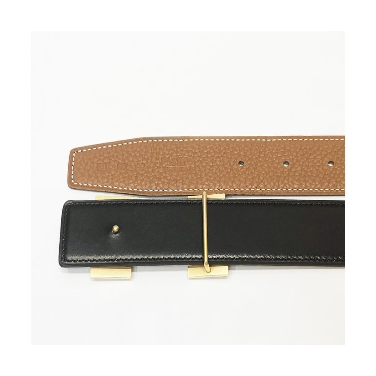 Hermes H Belt Buckle &amp; Reversible Leather Strap 38 mm HB01