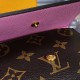 Louis Vuitton Christmas Animation 2022 Victorine Wallet M81638 Pink