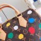 LV x YK Speedy Bandouliere 25 with 3D Painted Dots Print M46433