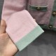 Chanel Light Pink &amp; Light Green Cashmere Two-Tone Cardigan A92648