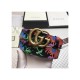 Gucci Ken Scott Print GG Marmont Belt Double G Buckle 4 Cm Width