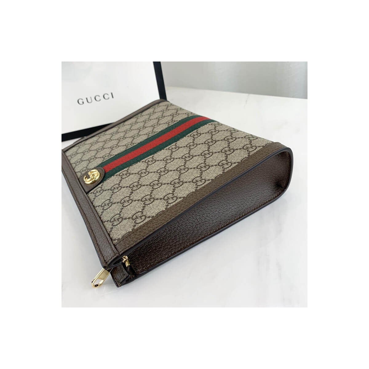 Gucci GG Supreme fabric Ophidia Clutch 625549