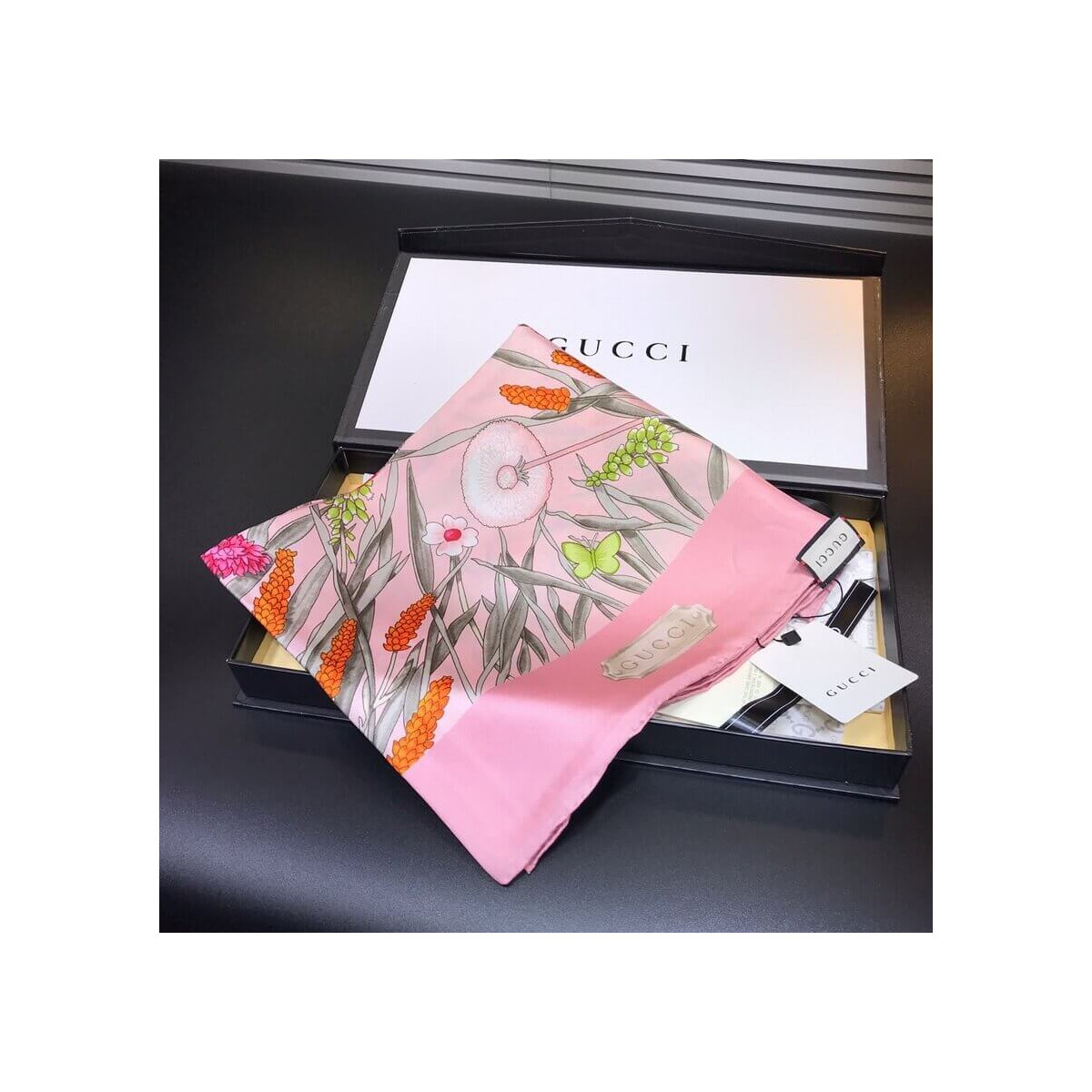 Gucci Floral-Print Scarf 417422