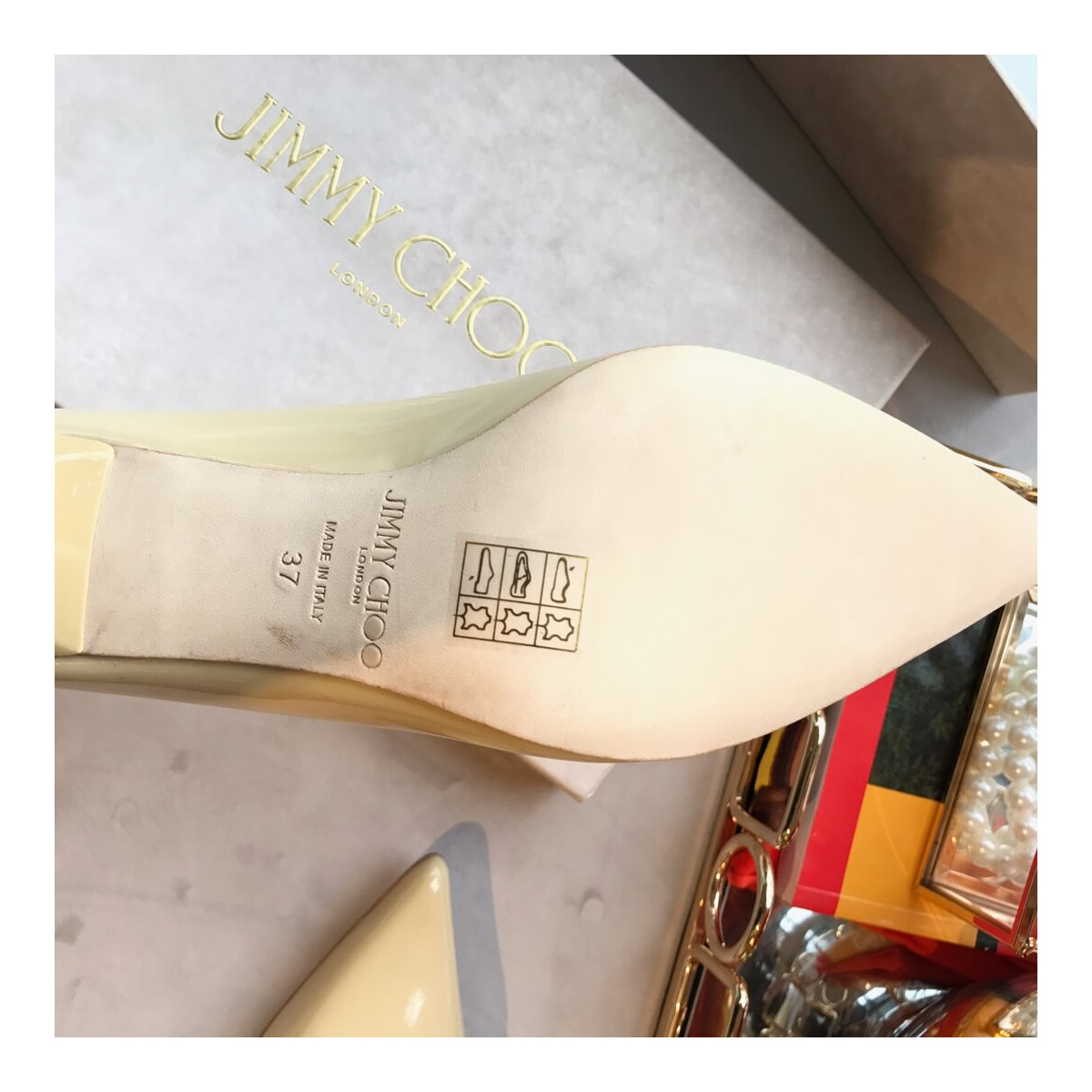 Jimmy Choo Romy 6.5cm Patent Pointed-Toe Pumps 120012