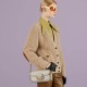 Gucci Horsebit 1955 GG Supreme Canvas Should Bag 735178 Oatmeal