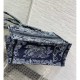 Dior Book Tote Denim Blue Toile de Jouy Embroidery