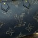 Louis Vuitton Speedy Bandouliere 25 M46736 Black Monogram Empreinte With Studs