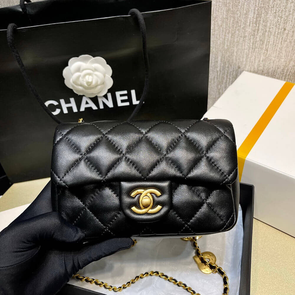 Chanel Mini Flap Bag Heart Chain AS3456