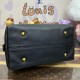 Louis Vuttion Grained Calfskin Low Key Hobo MM M24856 Black