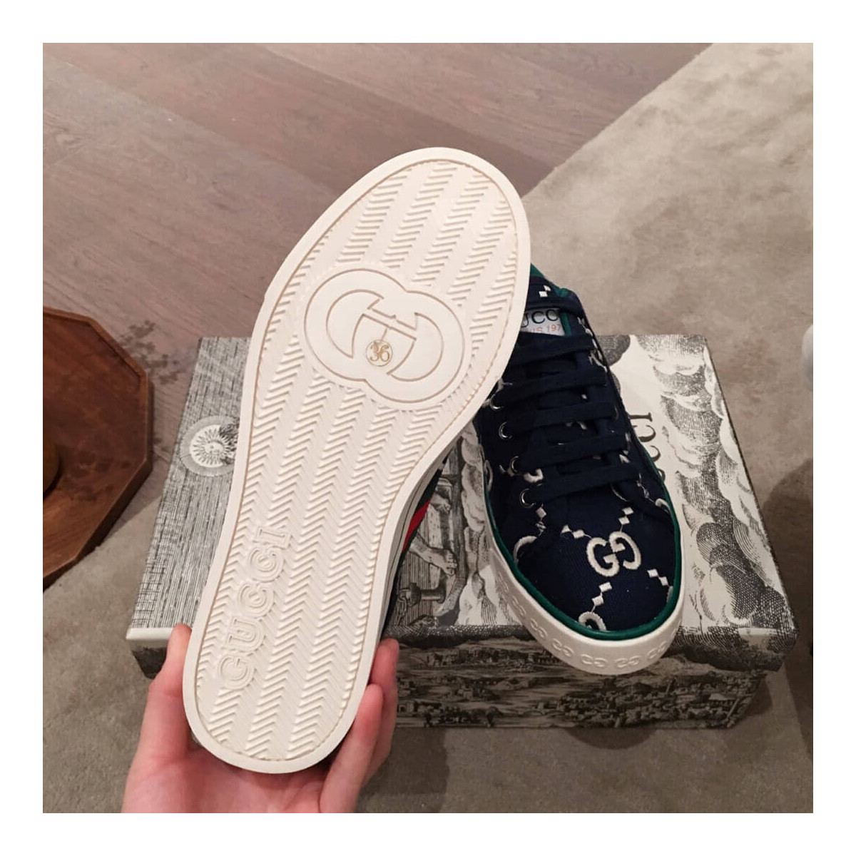 Gucci Tennis 1977 Sneaker 606110 Blue