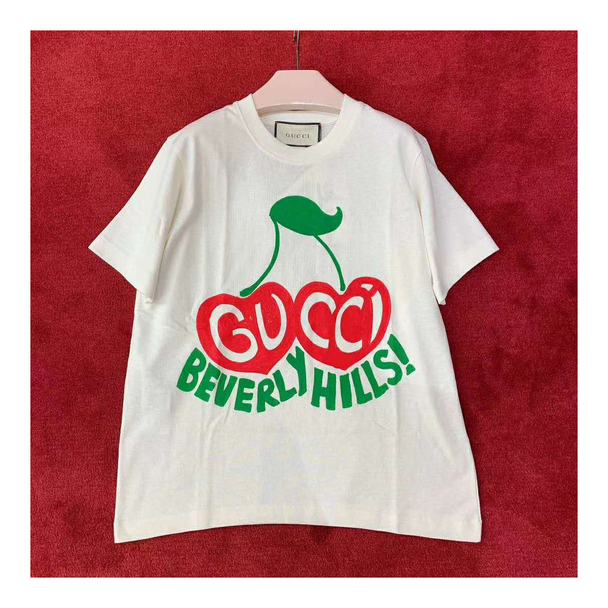 Gucci &quot;Beverly Hills&quot; Cherry Print T-Shirt 580762