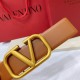 Valentino Reversible Vlogo Signature Belt In Glossy Calfskin 40 mm