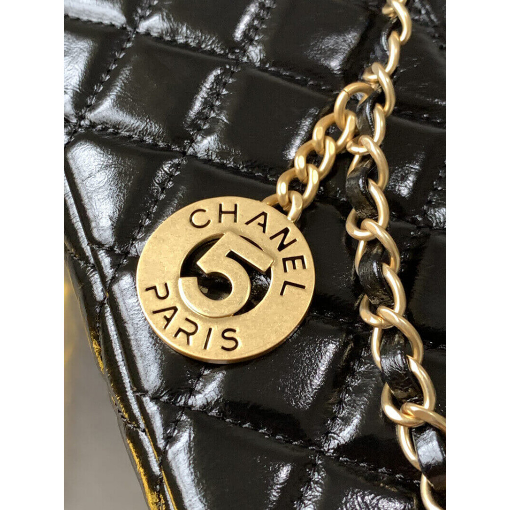 Chanel Small Hobo Bag in Shiny Crumpled Calfskin AS3710