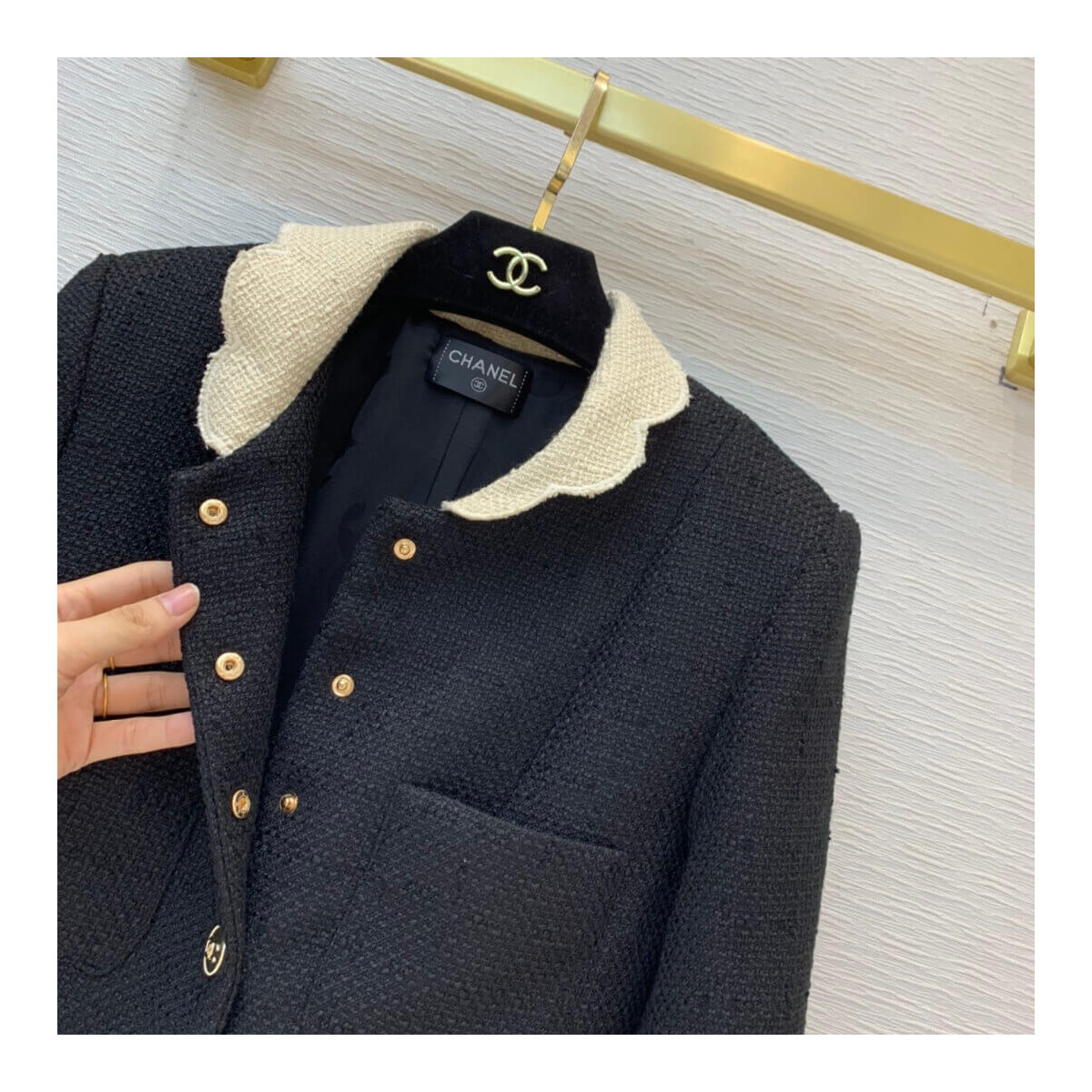 Chanel Wool Tweed Jacket A8597