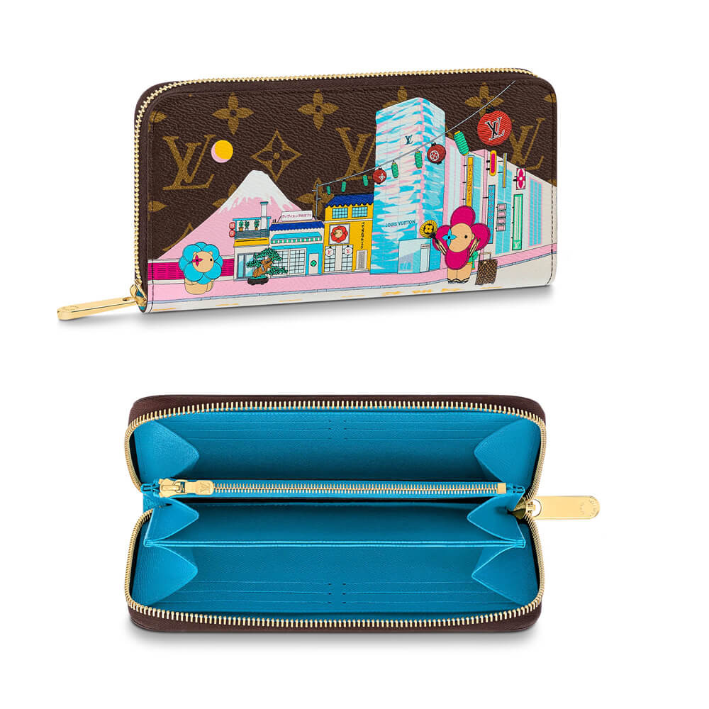 Louis Vuitton Christmas Animation 2022 Zippy Wallet M81630 Blue