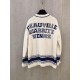 Chanel Varsity Logo iconic Oversized Wool Cashmere Cardigan C1401