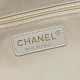 Chanel Deauville Cotton &amp; Calfskin Large Shopping Bag AS93786