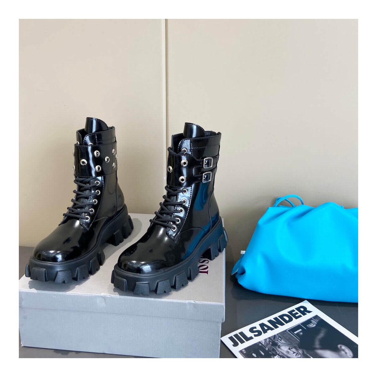 Lost In Echo Belt Platform Boots