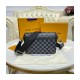 Louis Vuitton Onyx Damier Infini Leather Studio Messenger N50007