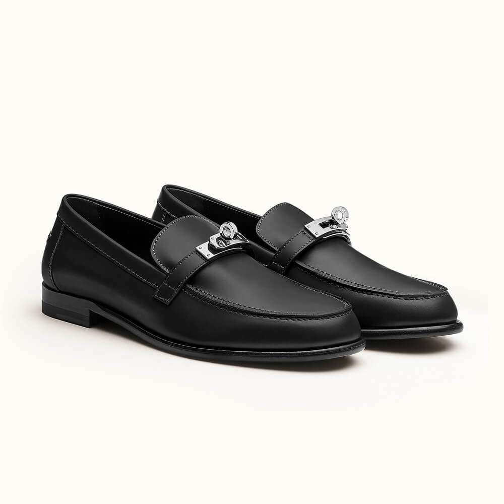 Hermes Calfskin Kelly Destin Loafer H212114 Black